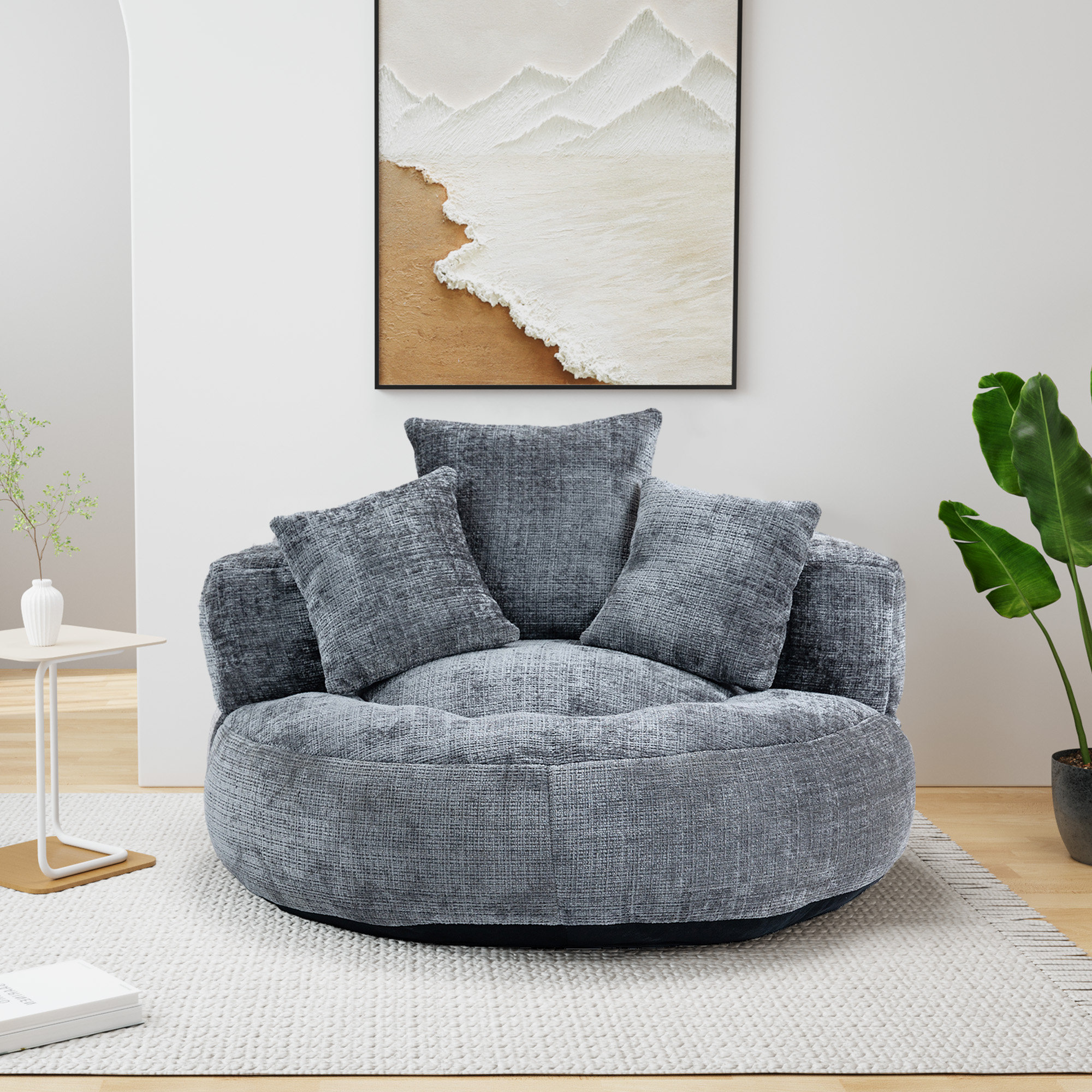 Ivy Bronx Jaquarion 42.52'' Wide Compression Barrel Chair